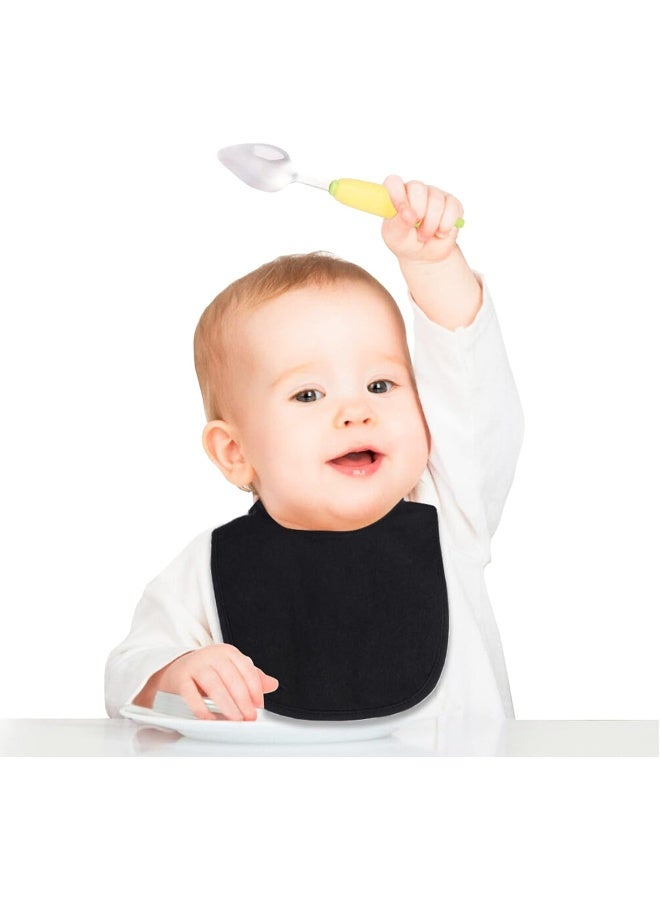 Hakochia Waterproof Baby Bibs Organic Cotton Super Soft and Absorbent With Adjustable Snap for Baby Boys and Girls - Image 3