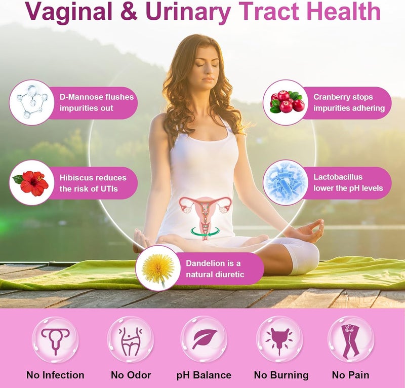 NATURE TARGET Probiotics for Women 100 Billion CFUs Probiotic with Digestive Enzymes  Prebiotics Vaginal Probiotics with Cranberry for Urinary Tract Health pH Balance 90 Veggie Capsules - Image 2