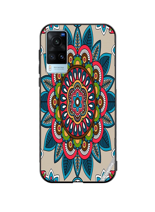VR CREATIVE Protective Case Cover For Vivo X60 Indian Mandala Design Multicolour - Image 1