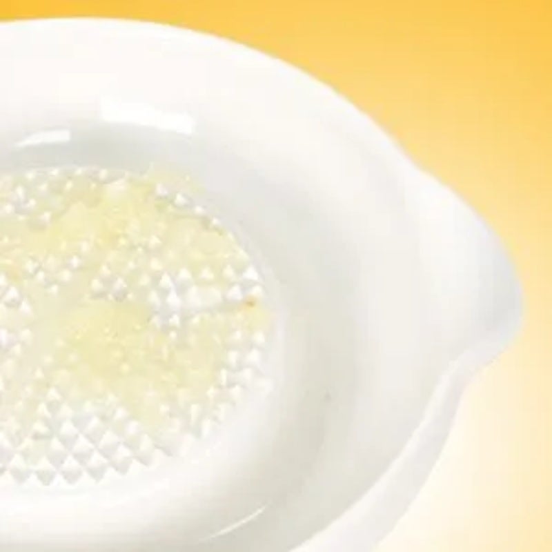 Ceramic Grater: White Premium Ceramic - Corrosion Resistant, Mess-free Grinding, Compact Design Ginger Grater for Home Kitchen, Baby Food Prep - Image 2
