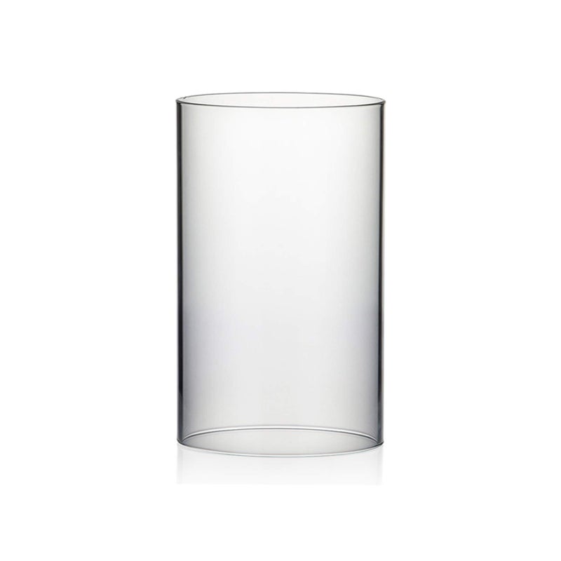 WGVI Hurricane Candle Holder Sleeve Wide 6 Height 10 Clear Glass Cylinder Candleholder Chimney Tube Open Ended Candle Shade 1 Piece