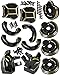 ARRCat Brass Portal Covers WeightsAxle Diff CoverInner Portal Covers Front Steering Knuckles Upgrades Part for SCX10 IIIRc Upgrades Part Hops Up for SCX10 IIIBlack - Image 2