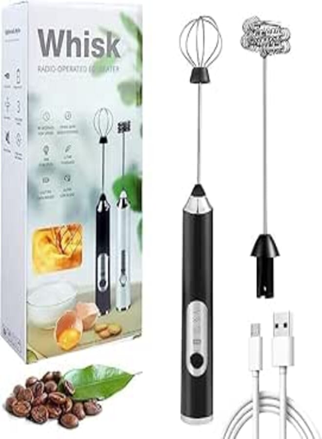 Eripeli Handheld Milk Frothers Electric Milk Frother for Lattes Shakes Mini Foamer for Cappuccino, Frappe, Matcha, Egg Beater Coffee Mixer