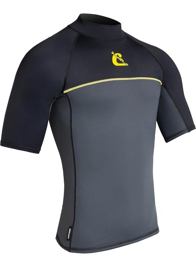 Cressi Shield Man Rash Guard Short/SL - Protective Rash Guard for Sup and Water Sports, Men's (2XS/0) - Image 1
