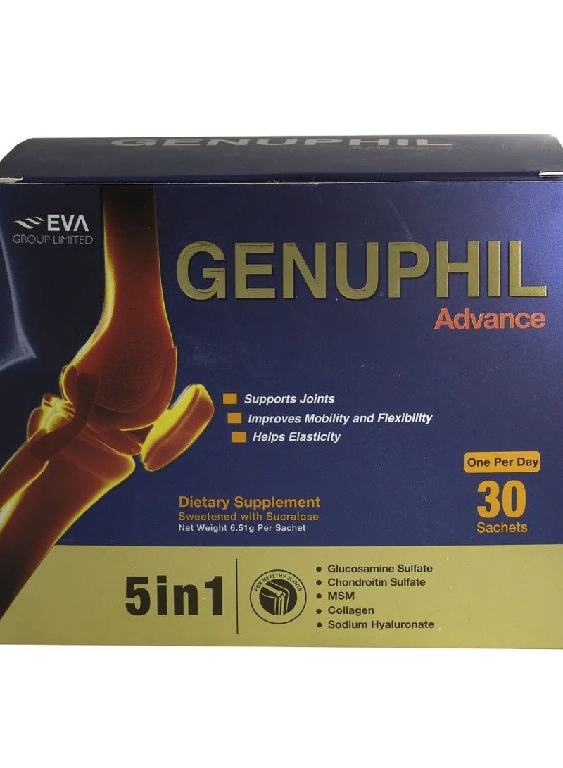 EVA PHARMA Genuphil Advance Nutritional Supplement 30 sachets - Image 1