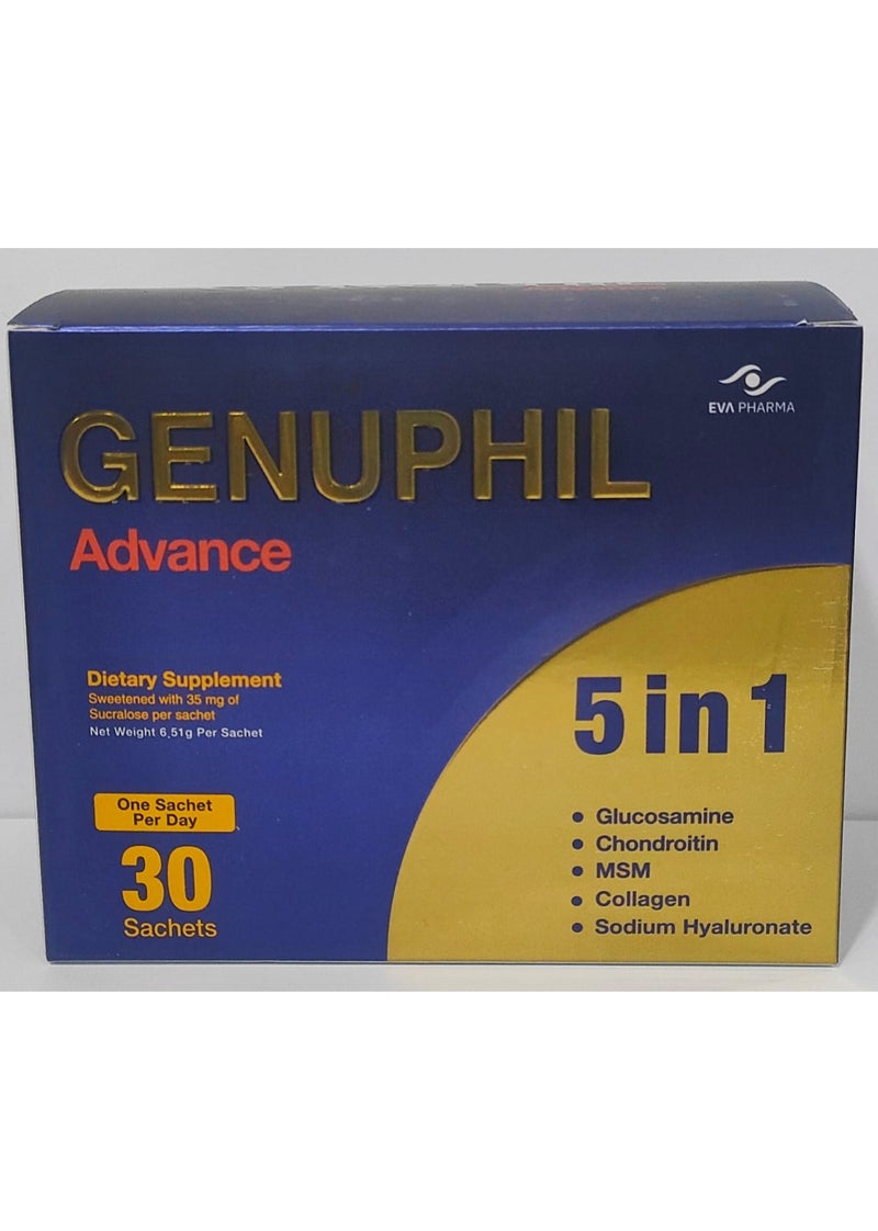 EVA PHARMA Genuphil Advance Nutritional Supplement 30 sachets - Image 2