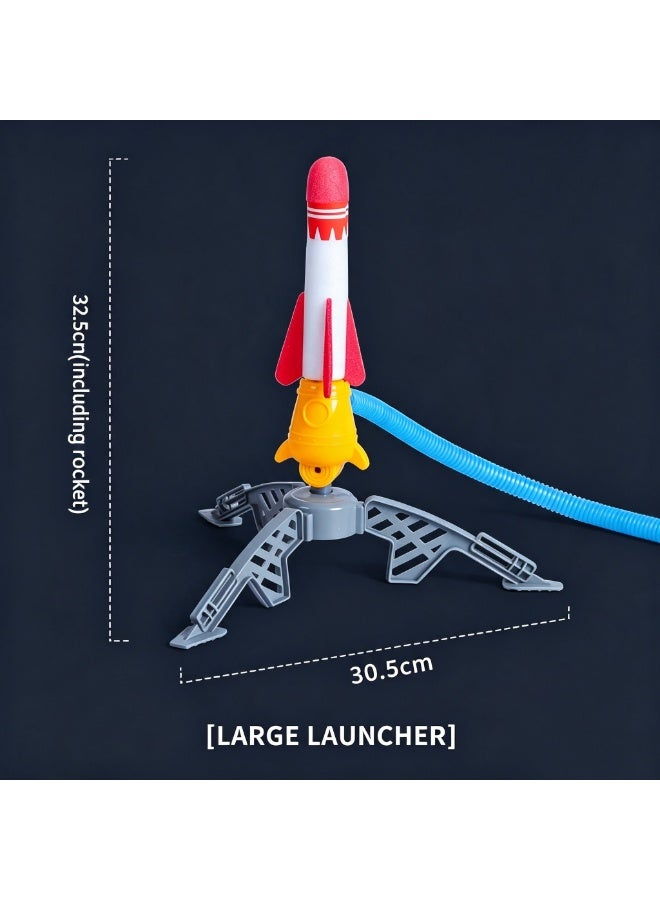 Multi-Color Rocket Launcher For Kids, Fun Outdoor Toys For Boys & Girls, Ages 3 & Up - Soft Foam Blaster Set Soars Up To 30ft - Toys For Outside & Backyard - Image 2