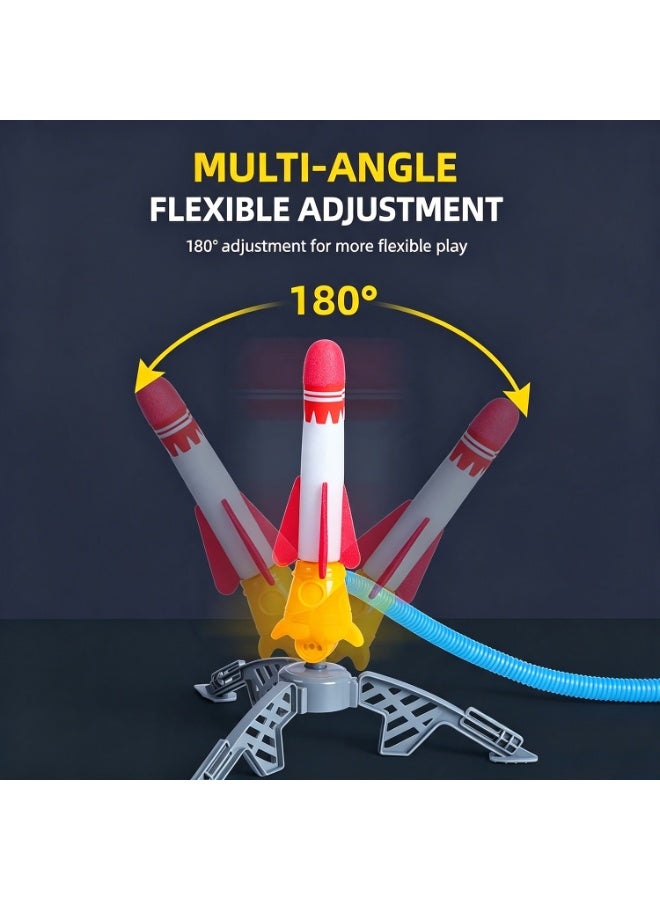 Multi-Color Rocket Launcher For Kids, Fun Outdoor Toys For Boys & Girls, Ages 3 & Up - Soft Foam Blaster Set Soars Up To 30ft - Toys For Outside & Backyard - Image 3
