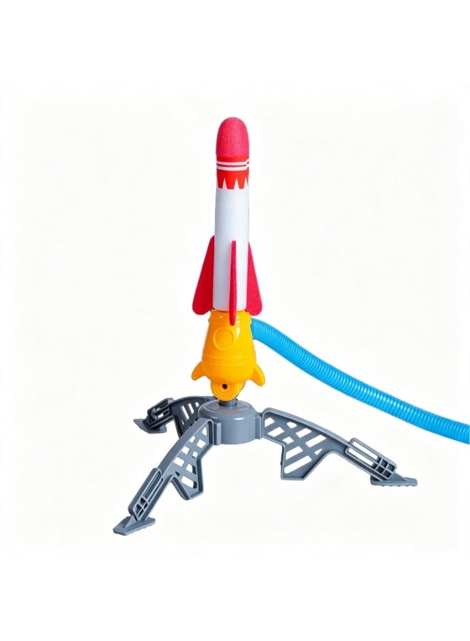 Multi-Color Rocket Launcher For Kids, Fun Outdoor Toys For Boys & Girls, Ages 3 & Up - Soft Foam Blaster Set Soars Up To 30ft - Toys For Outside & Backyard - Image 1