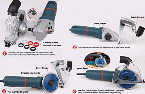 Aidelife Dust collecting Guard,Cutting Dust Shroud for Angle Grinders 4-1/2 inch to 5 inch - Image 2