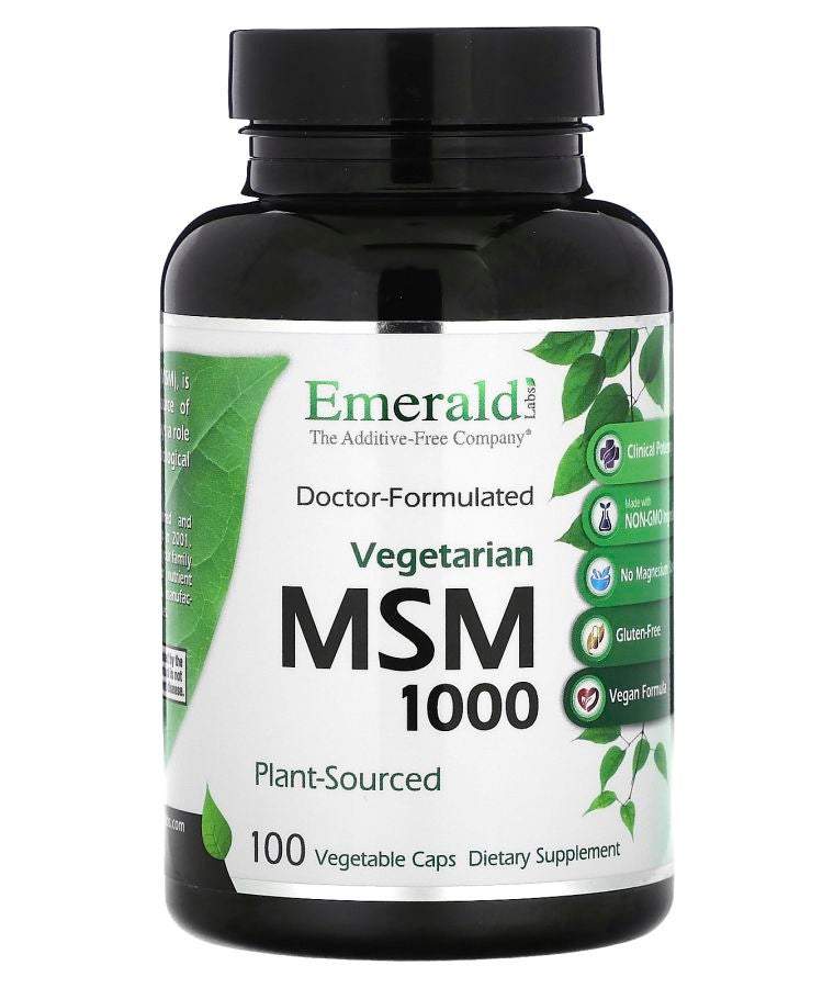 Emerald Laboratories MSM 1000 100 Vegetable Caps (1000 mg per Capsule)