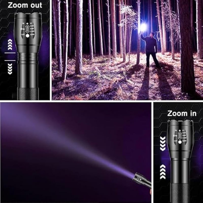 UV Mini Flashlight Rechargeable, 2 in 1 LED Bright Small Torch, 395nm Black Light Portable Flashlights, Blacklight for Pet Urine Detection, Dry Stains, Bed Bug, Resin Curing, Scorpions Finder - Image 5