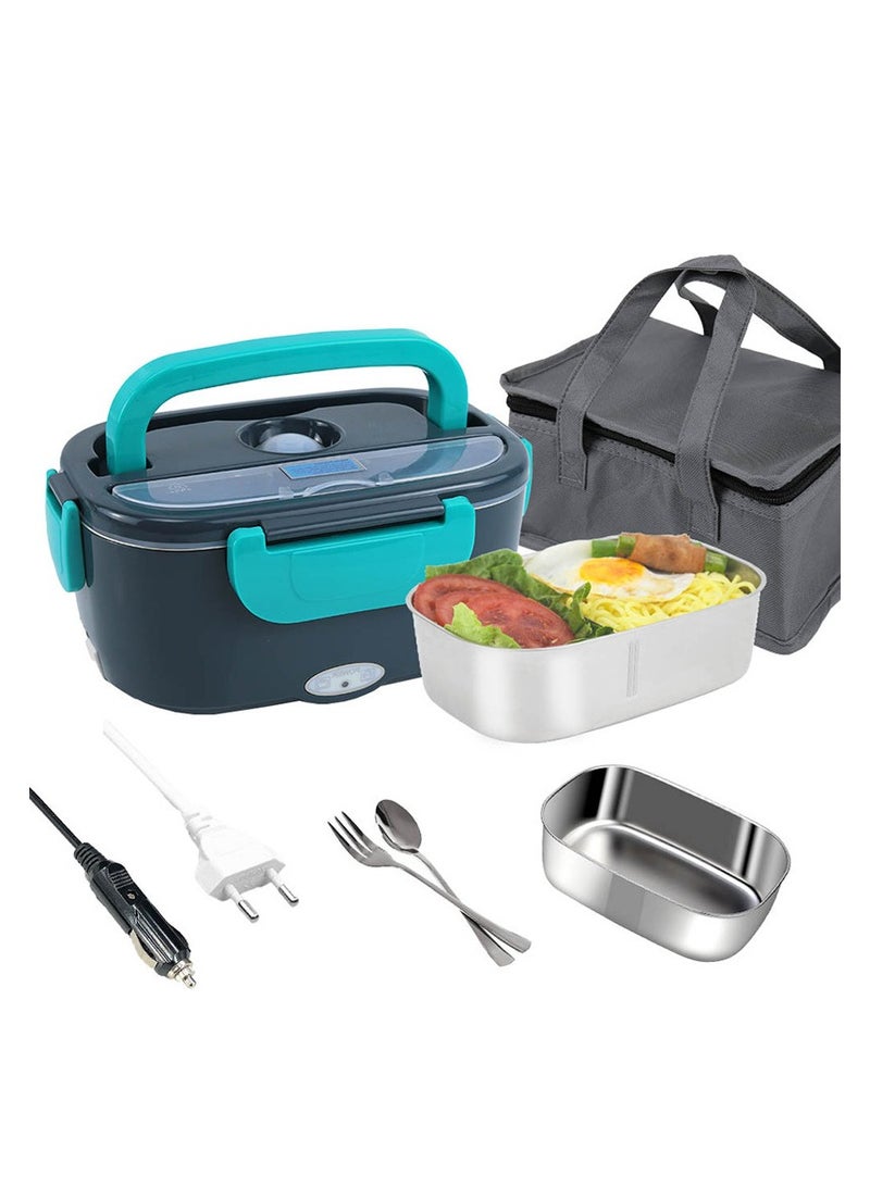 عام 2 في 1 سيارة مزدوجة الغرض الفولاذ المقاوم للصدأ بطانة المكونات في التدفئة بنتو مربع 1.5L مربع الغداء الكهربائية - Image 1