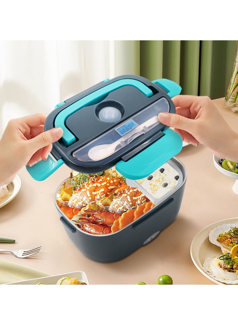 عام 2 في 1 سيارة مزدوجة الغرض الفولاذ المقاوم للصدأ بطانة المكونات في التدفئة بنتو مربع 1.5L مربع الغداء الكهربائية - Image 3