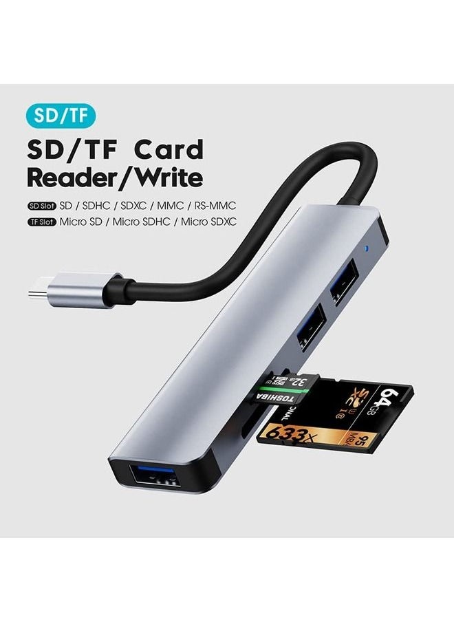 Cordova USB C Hub USB 3.0 Adapter Multi USB Port 5 in 1 USB Type C  - Image 3