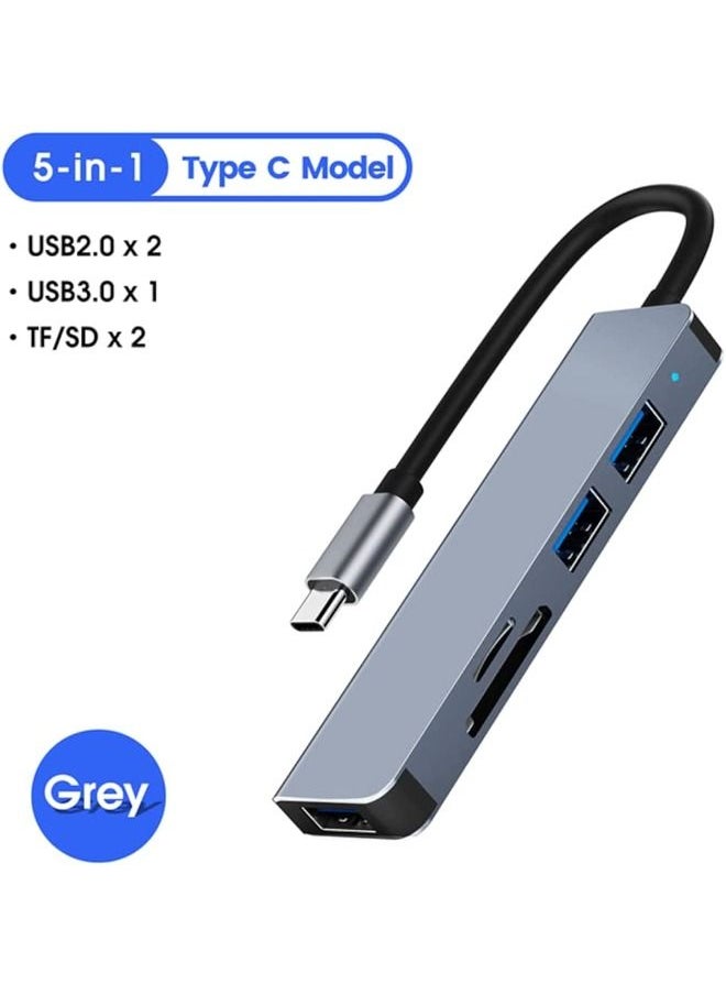 Cordova USB C Hub USB 3.0 Adapter Multi USB Port 5 in 1 USB Type C  - Image 2