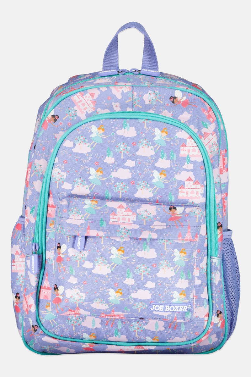 Joe Boxer Kids Girl Allover Print Backpack, Multicolor - Image 1