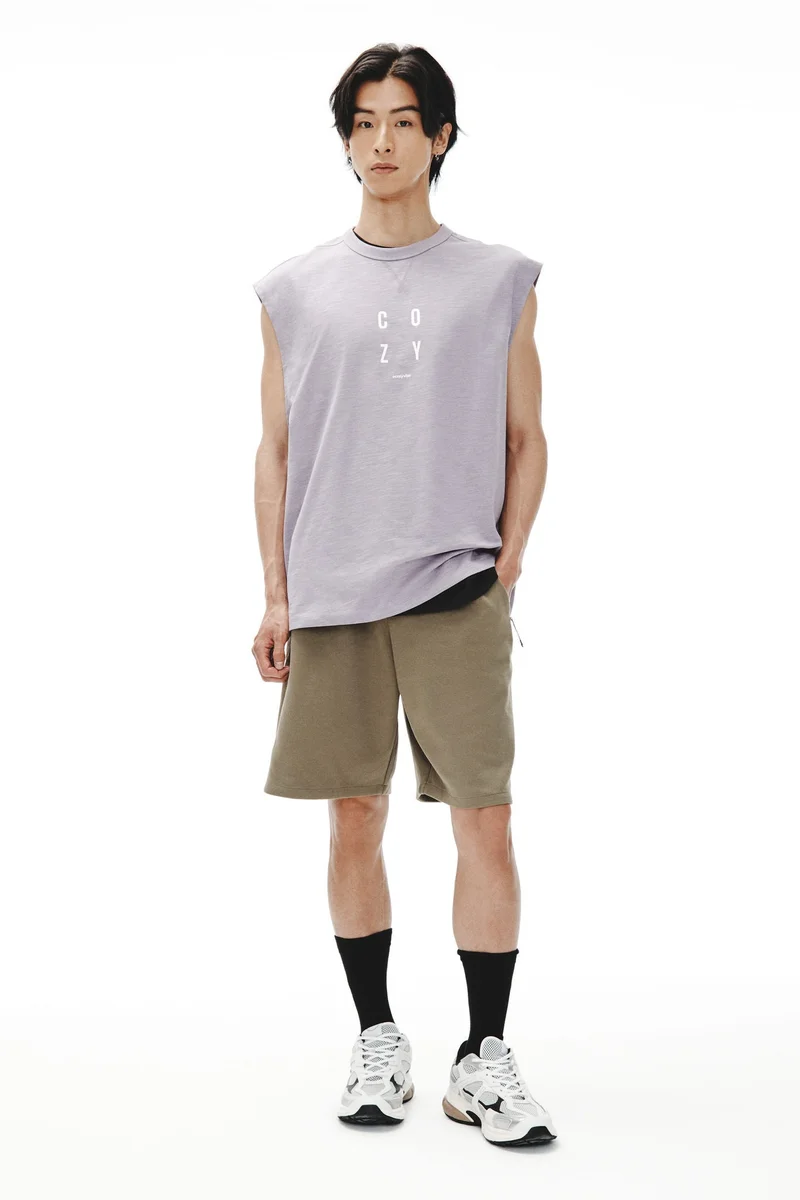 H&M Loose Fit Printed cotton vest top
