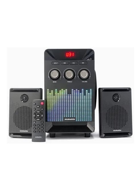 Gamma Speaker GT-4420 Multimedia Speaker USB And FM Radio Remote Equipped With RGB Lighting Pure And Powerful Sound Made Of High Quality Materials Designed In A Modern And Elegant Style