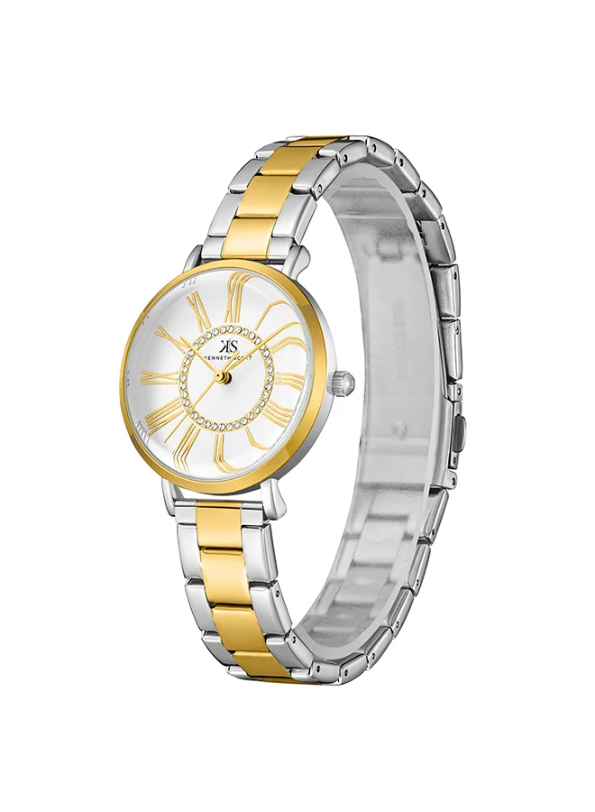 KENNETH SCOTT Women's Stainless Steel Analog Watch K23536-TBTW - 32.5 mm