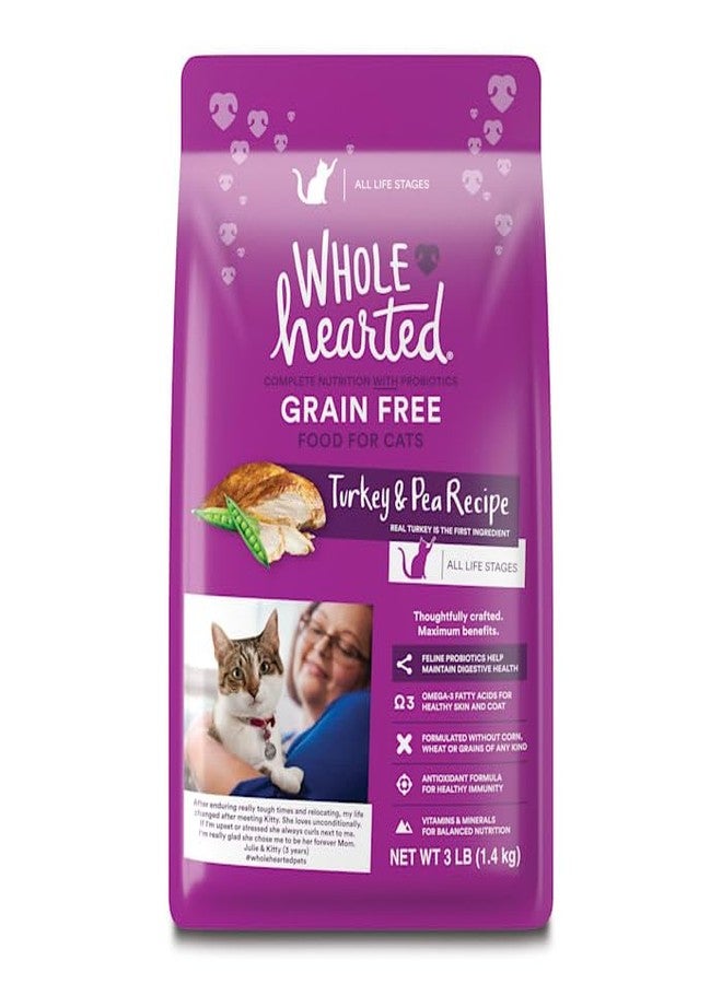 WholeHearted Grain Free Turkey Formula Dry Cat Food 3 lbs. - Image 1
