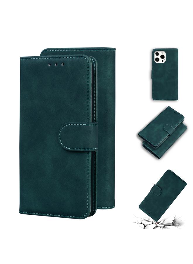 Zaboon Case For iPhone 13 Pro Skin Feel Pure Color Horizontal Flip Leather Case with Holder & Card Slots & Wallet - Image 1