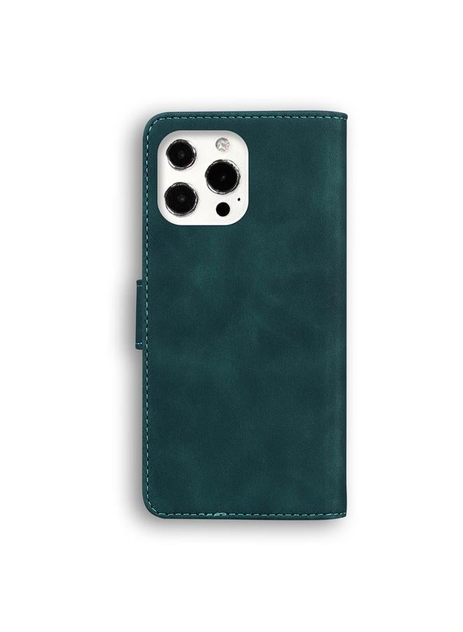 Zaboon Case For iPhone 13 Pro Skin Feel Pure Color Horizontal Flip Leather Case with Holder & Card Slots & Wallet - Image 2
