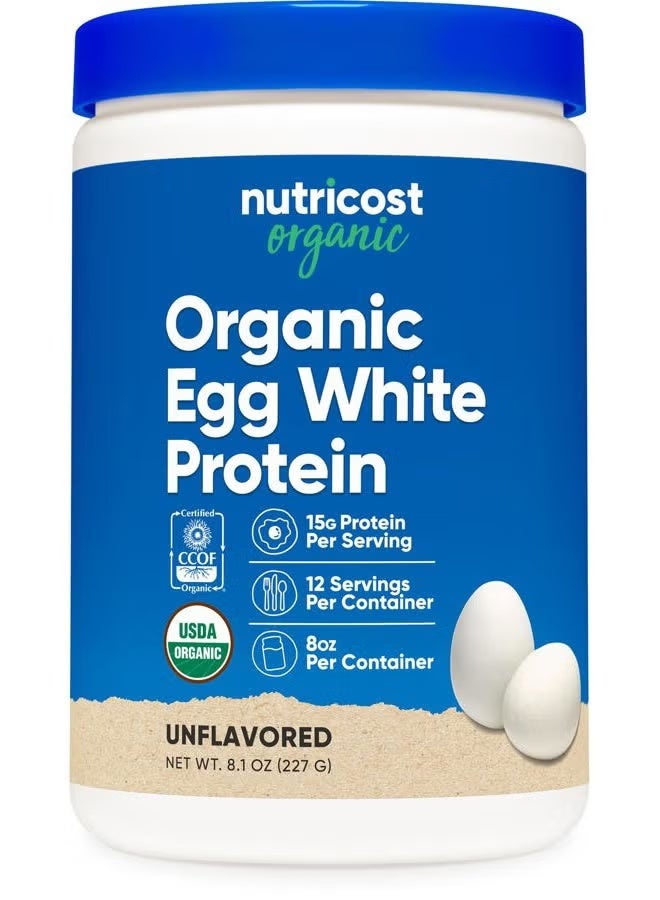 Nutricost, Organic Egg White Protein, Unflavored, 8.1 oz (227 g) - Image 1