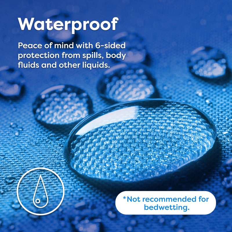 HOSPITOLOGY PRODUCTS HOSPITOLOGY PRODUCTS Mattress Encasement - Zippered Bed Bug Dust Mite Proof Hypoallergenic - Sleep Defense System - Queen - Waterproof - Stretchable - Low Profile 9" Depth - 60" W x 80" L  - Image 5