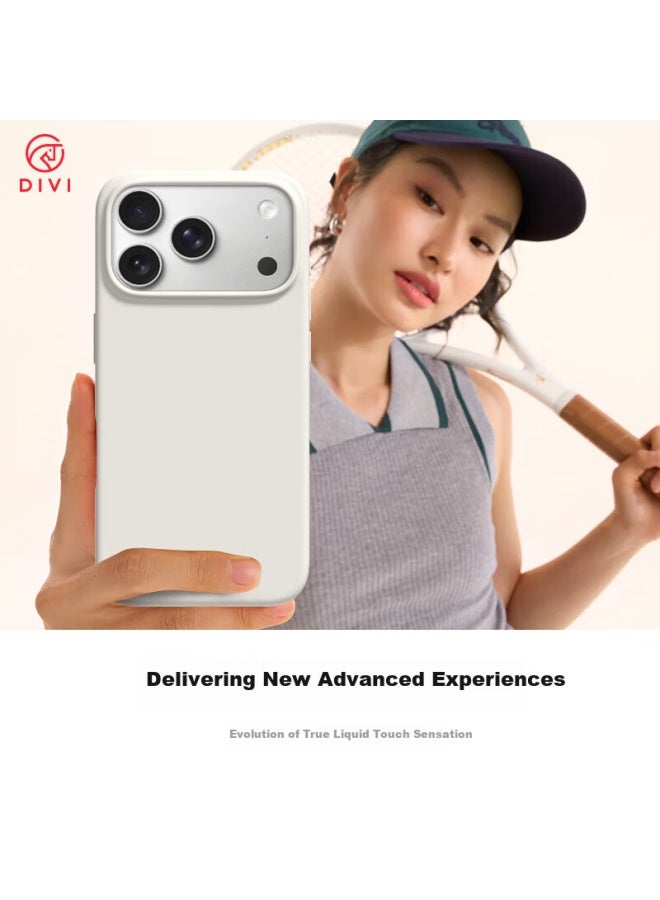 Divi [official Version True Liquid] Iphone 17 Pro Max Case, Liquid Silicone Apple 17 Pro Max Protective Cover, Skin-friendly Lens Protection, Ultra-thin Shockproof White - Image 1