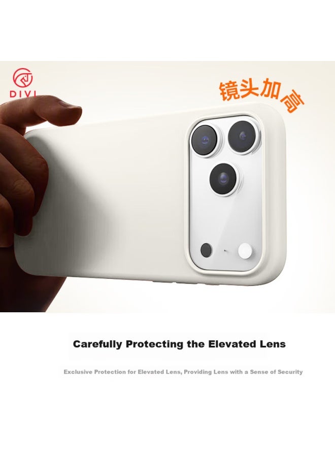 Divi [official Version True Liquid] Iphone 17 Pro Max Case, Liquid Silicone Apple 17 Pro Max Protective Cover, Skin-friendly Lens Protection, Ultra-thin Shockproof White - Image 4