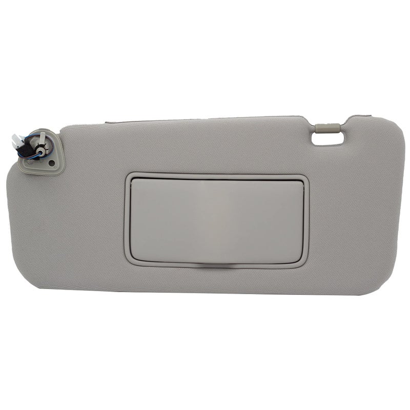 Dasbecan Left Driver Side Sun Visor with Light Compatible with Nissan Murano 2009 2010 2011 2012 2013 2014 Gray 964011AA1B
