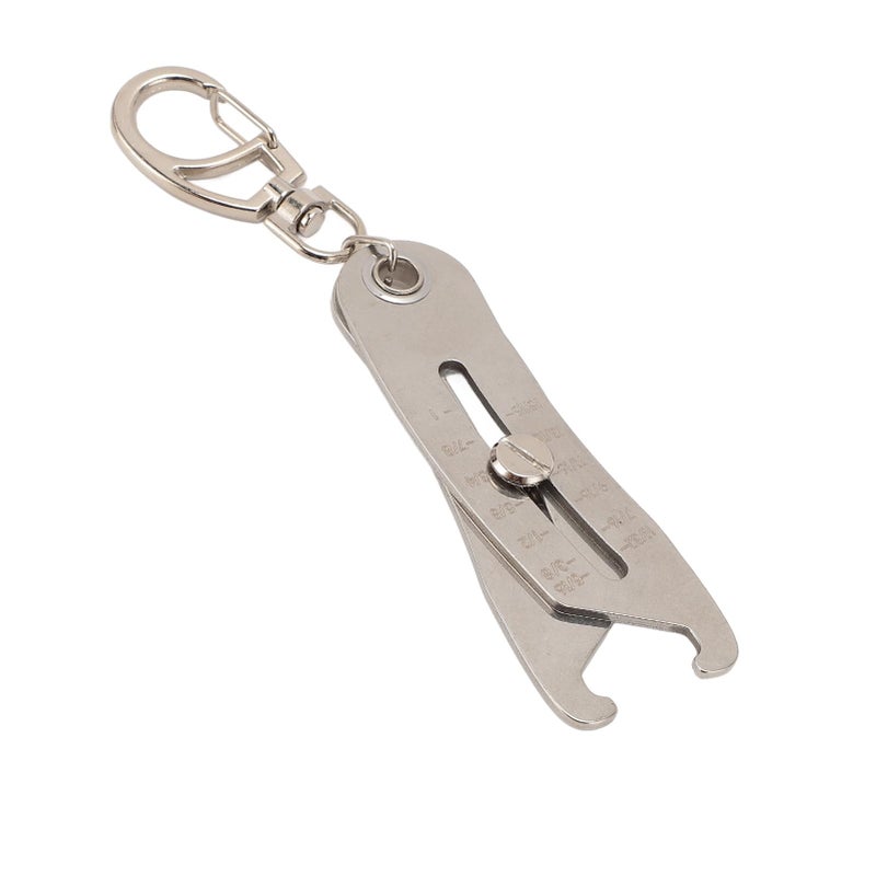 Portable Thread Checker Keychain Tool For Nuts And Bolts With Size Chart - Image 2