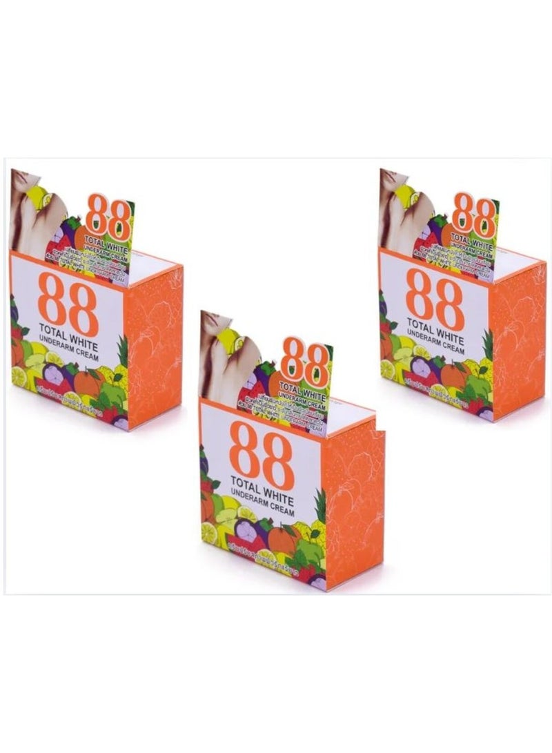 88 Total White Underarm Cream 35gm 3PC - Image 3