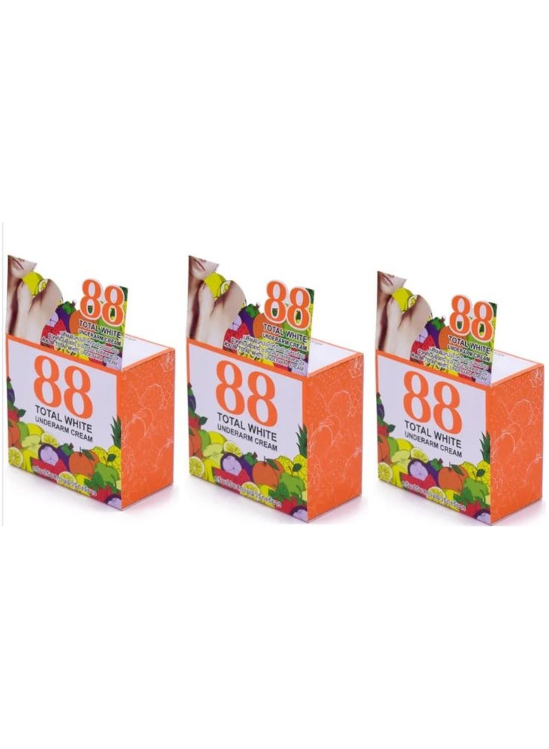 88 Total White Underarm Cream 35gm 3PC - Image 2