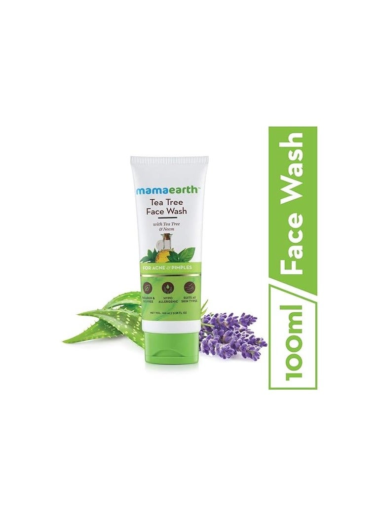 MAMAEARTH Mama earth ubtan face wash for mama 100 ml + Tea tree face wash for mama 100 ml - Image 2
