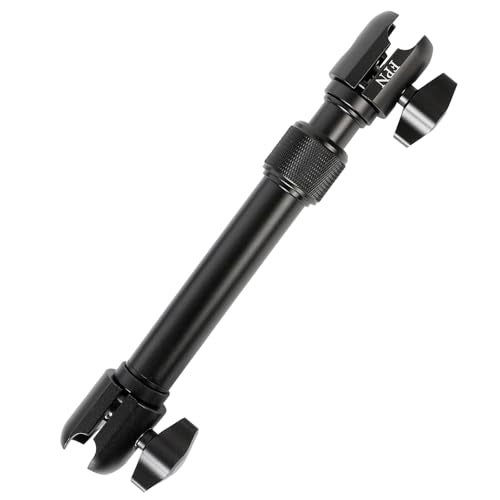 FPN All-Aluminum Extension Double Socket Arm, Adjustable Telescopic Mounting Arm 8.6 to 11.3 Inch, Compatible with RAM B Size Mounts and Other Industry Standard 1" / 25mm Ball Component - Image 1