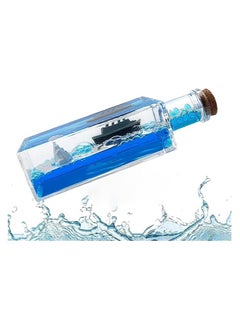 Titanic Cruise Ship Model Liquid Wave Cruise Ship Decoration Cruise Ship That No Longer Sinks-Cruise Ship Iceberg Home Decor Suitable for Home Show, Gifts, Desk or Paperweight(Fluid Drift Bottle)