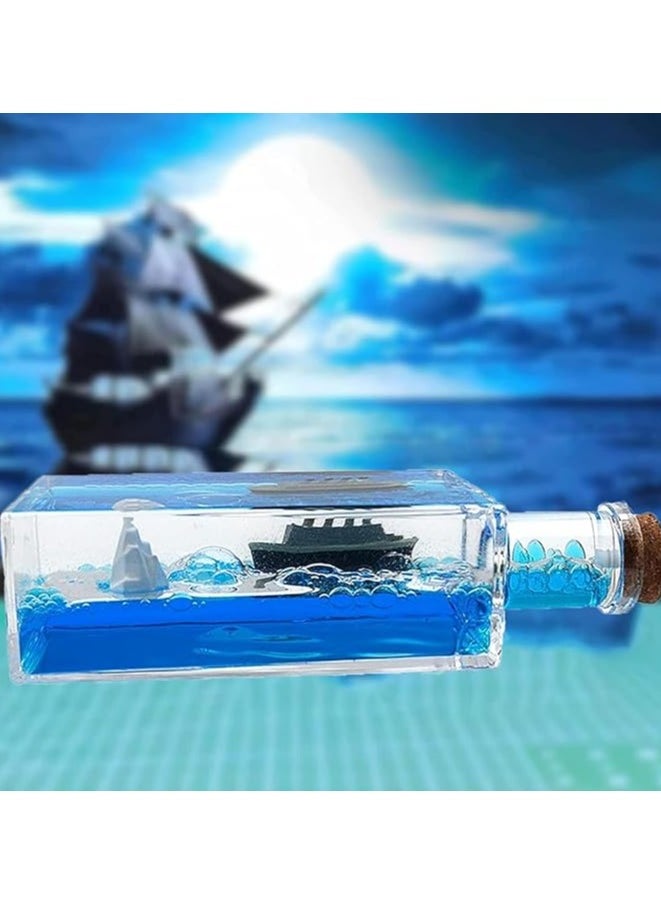 Generic - Titanic Cruise Ship Model Liquid Wave Cruise Ship Decoration Cruise Ship That No Longer Sinks-Cruise Ship Iceberg Home Decor Suitable for Home Show, Gifts, Desk or Paperweight(Fluid Drift Bottle) - Image 1