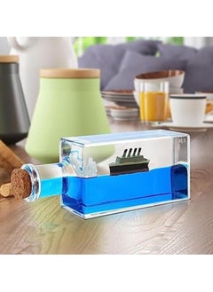 Generic Titanic Cruise Ship Model Liquid Wave Cruise Ship Decoration Cruise Ship That No Longer Sinks-Cruise Ship Iceberg Home Decor Suitable for Home Show, Gifts, Desk or Paperweight(Fluid Drift Bottle)  - Image 4