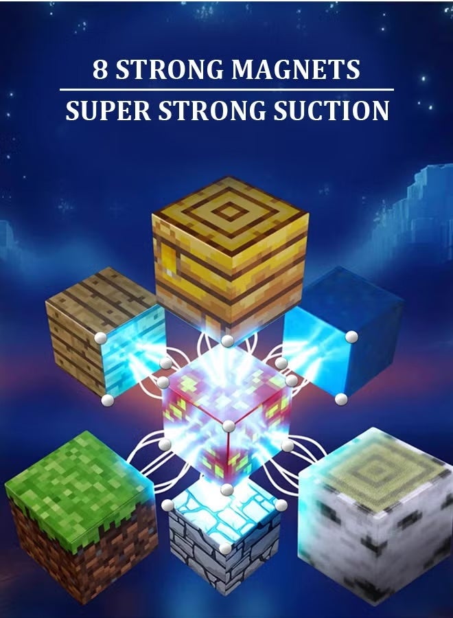 أوللاي 64 قطعة من مكعبات البناء المغناطيسية - لعبة تعليمية STEM للأطفال، مجموعة بناء DIY آمنة وغير سامة من ABS مع مغناطيس قوي - Image 4