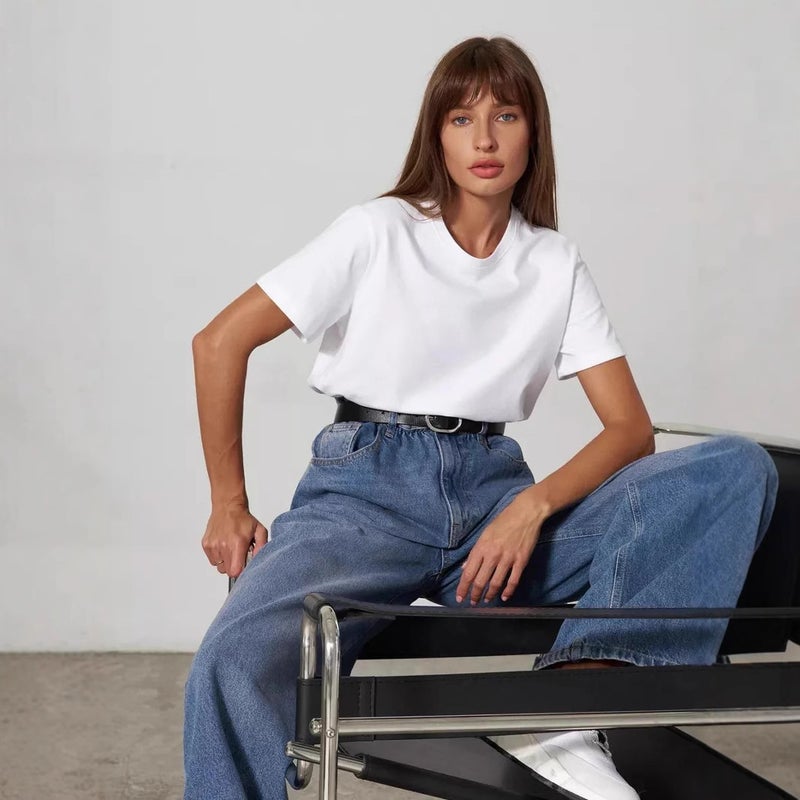 Short-Sleeved T-Shirt 2025 Women'S Fashion Casual Home Commuter All-Match Round Neck Short-Sleeved T-Shirt - Image 2