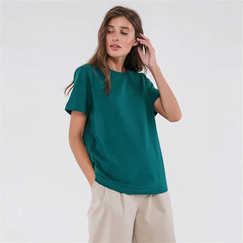 Short-Sleeved T-Shirt 2025 Women'S Fashion Casual Home Commuter All-Match Round Neck Short-Sleeved T-Shirt - Image 5