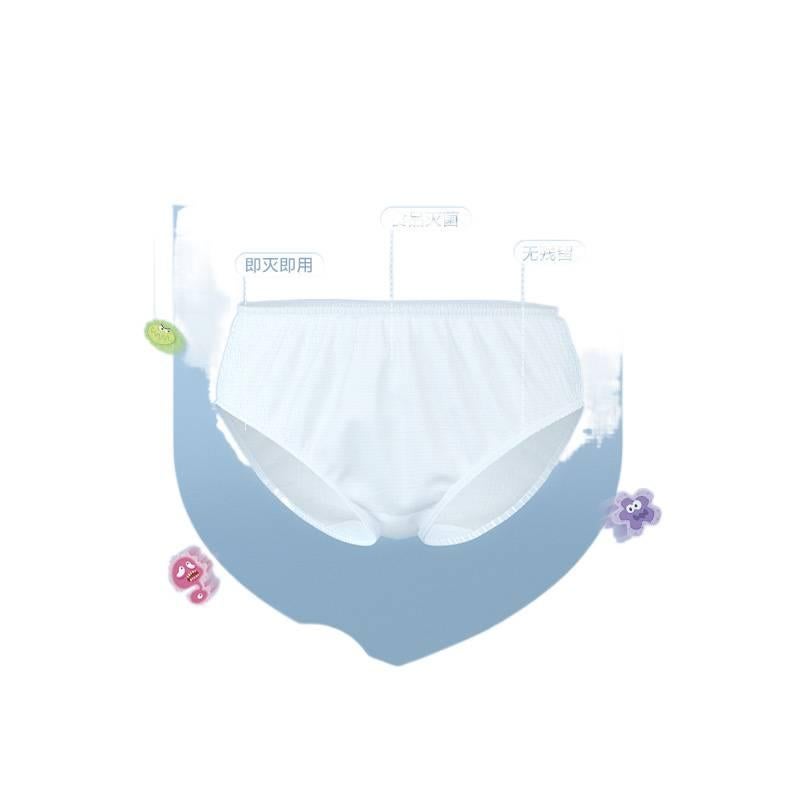 5 Pack Disposable Underwear Women No wash Sterile Travel Cotton Size M for Indoor Use - Image 4