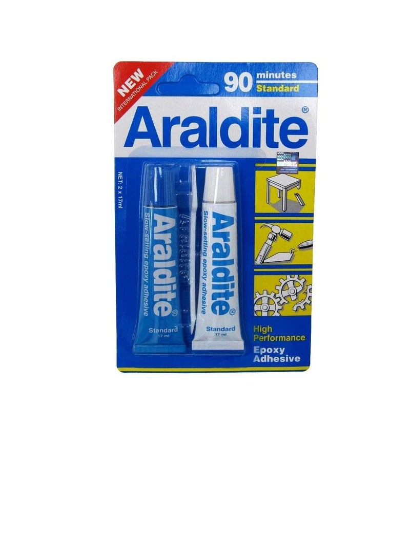 Araldite Epoxy (Blue, 17ml, 2 Tubes) - Image 2