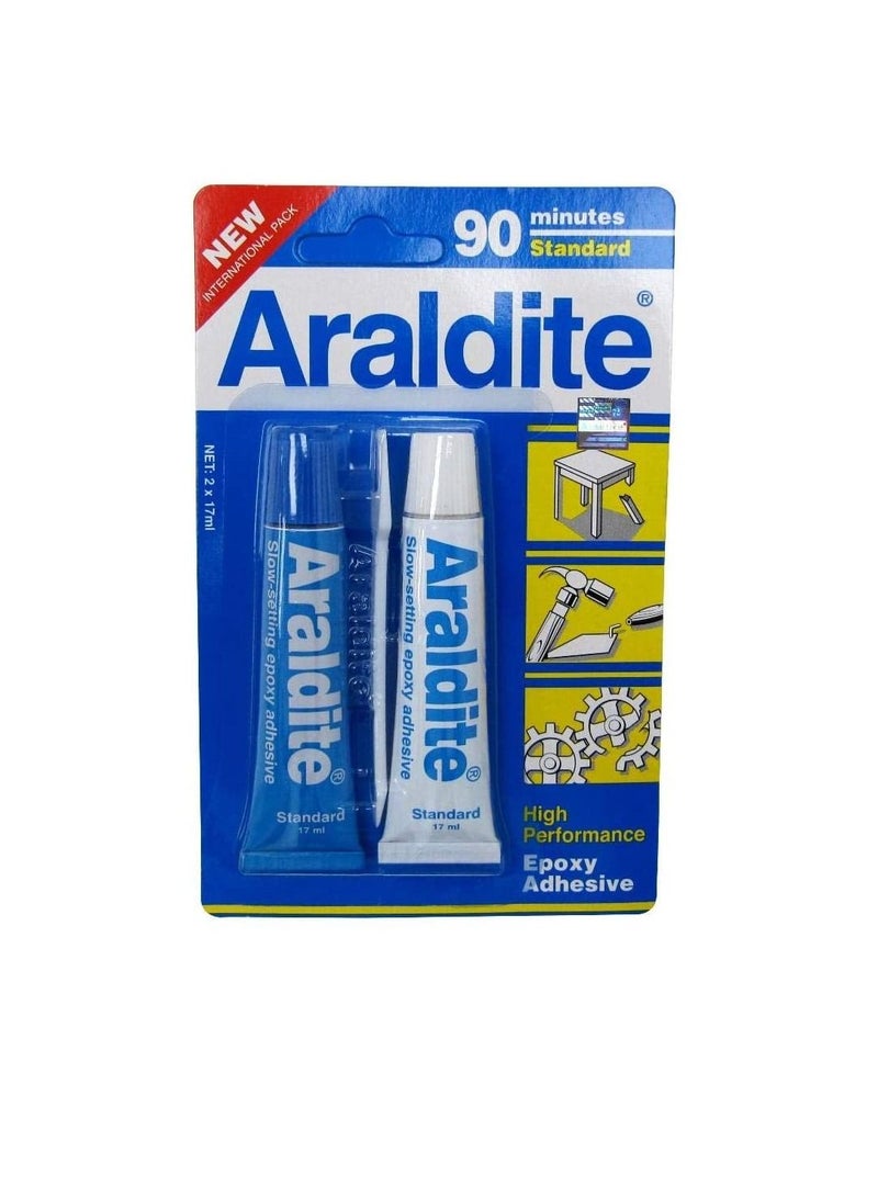 Araldite Epoxy (Blue, 17ml, 2 Tubes) - Image 1