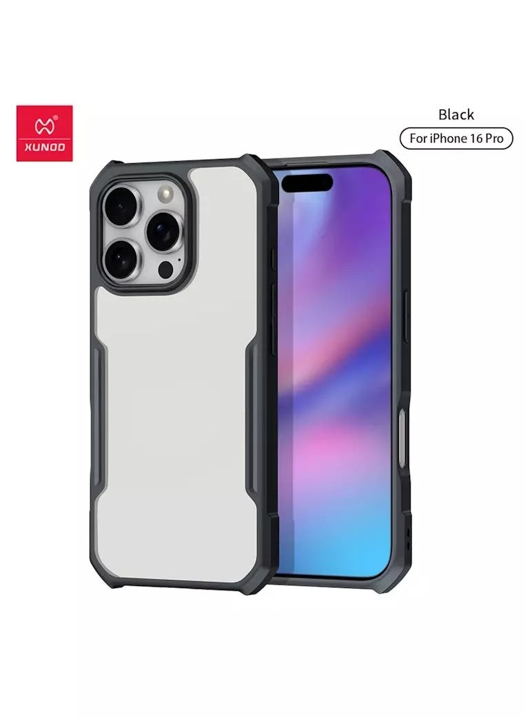 إكسوند حافظة XUNDD Urban Armor Gear مقاومة للصدمات (أسود) - آيفون 16 برو  - Image 1