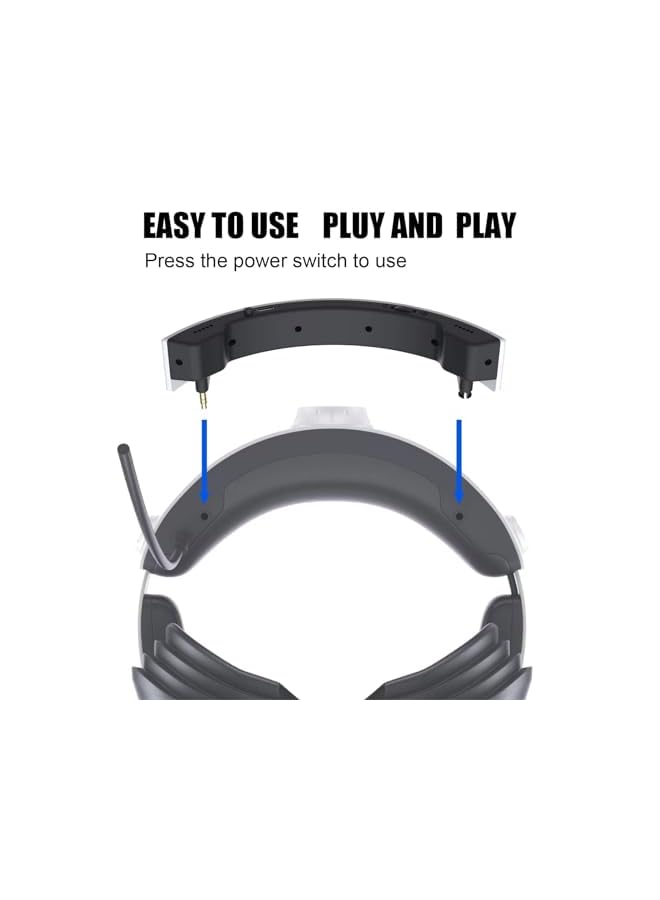 Excefore Vr Mini Speaker For Psvr 2 Surround Sound Enhanced Gaming Experience Lightweight And Beautiful Replaces Original Headphones Ultra Low Power Consumption Non Stop Gaming Easy To Use - Image 3