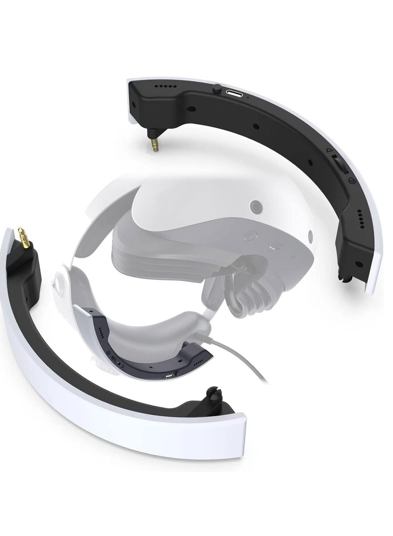 Excefore Vr Mini Speaker For Psvr 2 Surround Sound Enhanced Gaming Experience Lightweight And Beautiful Replaces Original Headphones Ultra Low Power Consumption Non Stop Gaming Easy To Use - Image 1