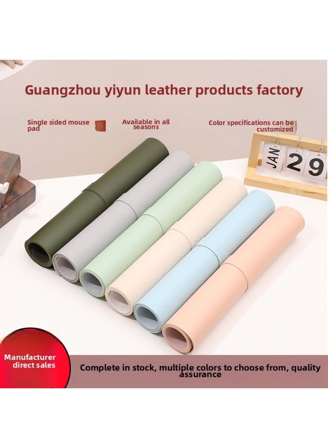 Leather Mouse Pad Oversized Double-sided Usable Office Desk Pad For Computer Desk Student Desk Pad Waterproof Non-slip-Color:26*21CM-Pattern:Creamy-white  - Image 2